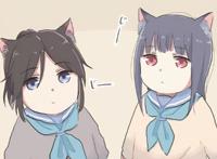 上厕所被猫咪围观，画师大佬把这个场景用动漫的方式画了下来