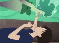 汤浅政明动画电影，和其他动画不同，而是搞怪中略带透视和畸形