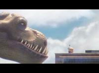 《小黄人大眼萌2》联动《侏罗纪世界3》：小黄人和霸王龙打招呼
