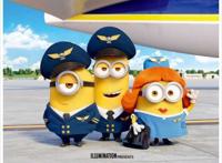 《小黄人大眼萌2》发布韩版海报小黄人变身空姐