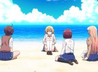 七月新番《你遭难了吗？》4个女高中生流落荒岛，只有1人肯吃虫子