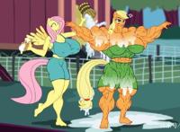 当《彩虹小马》化身肌肉芭比，网友宇宙公主有型又有料是我的菜！