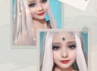 宝藏女孩仿妆叶罗丽角色，陈思思太俏皮，冰公主超还原