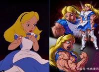 当迪士尼公主变成金刚芭比画风，茉莉轻松举起大树，白雪公主毁了