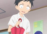 雨天一起打一把伞，让人感受到纯真美好的恋情