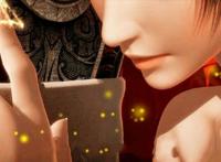 露出侧脸的叶罗丽美女，冰公主显得很可爱，火公主显得很神秘