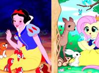 当童年动漫角色变成了小马驹，云妮活泼可爱，白雪公主神似小蝶