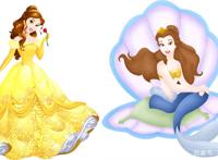 迪士尼公主×美人鱼：花木兰骑海豚，冰雪女王“变”美人鱼女王！