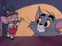 在猫和老鼠中几个情节中没有出现杰瑞，汤姆是整个动漫的笑点担当