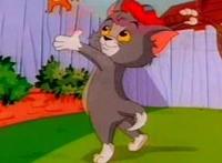 在猫和老鼠中几个情节中没有出现杰瑞，汤姆是整个动漫的笑点担当