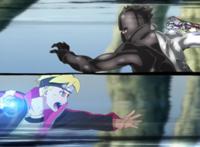 这是与大筒木桃式一战后最精彩的一集，超高压缩螺旋丸有那味儿了