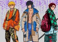 鬼灭之刃：三小强换上现代服饰，伊之助霸气侧漏，炭治郎有点另类