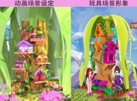 叶罗丽：动画和玩具场景对比，仙境村还原度高，茉莉花园令人羡慕