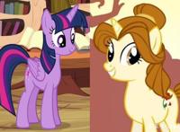 当小马宝莉遇上迪士尼公主，紫悦成贝儿公主，珍奇变冰雪女王艾莎