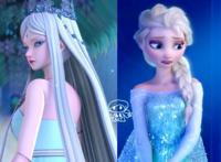 当叶罗丽们穿越到迪士尼，罗丽成了灰姑娘，冰公主变冰雪女王