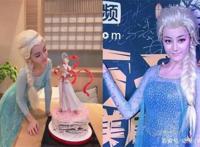 现实版冰雪女王，艾莎美貌遗传自妈妈，包子脸安娜笑起来也很甜！