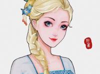 冰雪女王穿上旗袍后有多美？国人画师告诉你：风姿绰约，尽显妖娆