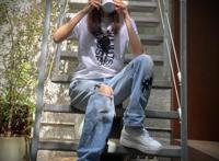 工藤静香漫画T配板鞋太少女，被误认木村心美，母女身材一样