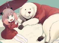 间谍过家家动画第二季官方宣传绘黄昏的小迷妹败犬夜帷登场