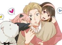 动漫《间谍过家家》，简单的线条勾勒出传神的角色表情，活灵活现