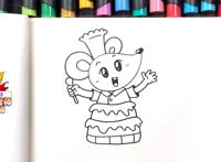 生肖动物简笔画：教你画出老鼠、牛、老虎和兔子