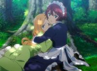 男主穿越异世界，开篇上演英雄救美，虽说有些套路，但动漫值得追