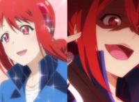 动漫中的女主黑化前后的区别，前者是萌王，后者是魔王！