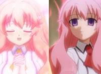 动漫中的女主黑化前后的区别，前者是萌王，后者是魔王！