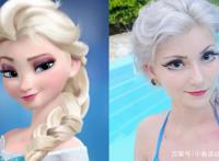 动漫卡通人物撞脸真人，艾莎公主最像，小熊猫师父很尴尬！