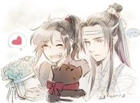 魔道祖师：蓝忘机成白菜，魏无羡变黑猪偷菜，蓝老头气得在后追