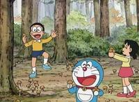 哆啦A梦：大雄将身体缩小在盆景里采松茸，现摘现烤也太土豪了