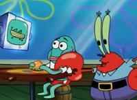 海绵宝宝：蓝鲨鱼也是怪咖，比奇堡没正常生物，这老兄随时斯巴达