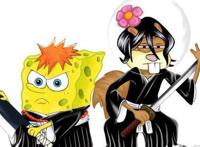 海绵宝宝乱入各种动漫，鸣人苦无插汉堡，一护手抚斩魄刀