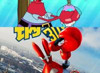 《海绵宝宝》动漫版VS电影版，看到派大星时心都被萌化了