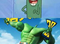 《海绵宝宝》动漫版VS电影版，看到派大星时心都被萌化了