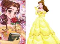 迪士尼公主遇日漫风，笑容和眼神很治愈，颜色炫酷到又飒又萌