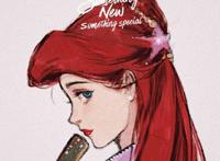 迪士尼公主穿上汉服，贝儿一身华服很可爱，爱丽儿的扇子很有特色