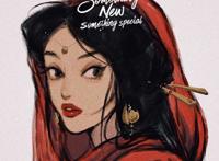 迪士尼公主穿上汉服，贝儿一身华服很可爱，爱丽儿的扇子很有特色