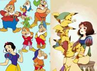 神奇宝贝乱入迪士尼动画会怎样？皮卡丘“变”小矮人撩白雪公主！