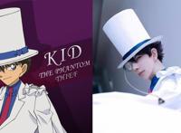 《名侦探柯南》cos，灰原哀和基德神还原，图四让我笑到肚子疼