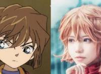 《名侦探柯南》cos，灰原哀和基德神还原，图四让我笑到肚子疼