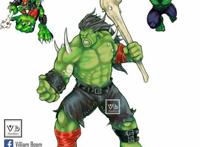 经典日漫角色与美漫超级英雄跨界融合，创意十足画风奇妙