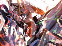 高达酷炫插画集，柯西对视大白鹅、牛高达对视沙扎比