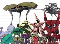 机动战士高达不同机体身高对比图，沙扎比与新吉恩号差不多？