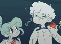 西红柿到底有多好吃，小美人鱼和她的弟弟都被它迷倒了