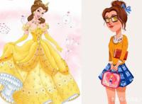 迪士尼公主们换上现代装后，白雪公主辣眼睛，小美人鱼青春洋溢！