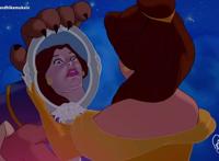 “手绘风”迪士尼公主，乐佩以长发做衣服，花木兰绝美“贴花黄”