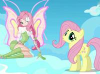 小马宝莉：小马化身蝴蝶精灵，苹果嘉儿很酷，紫悦成了村姑