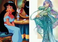 汉服与迪士尼公主，木兰化身小哥哥，茉莉成为大侠女