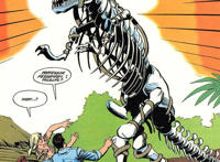 《恐龙快打》漫画剧情恐怖得令人发指，小黄帽和壮汉出场一集就挂